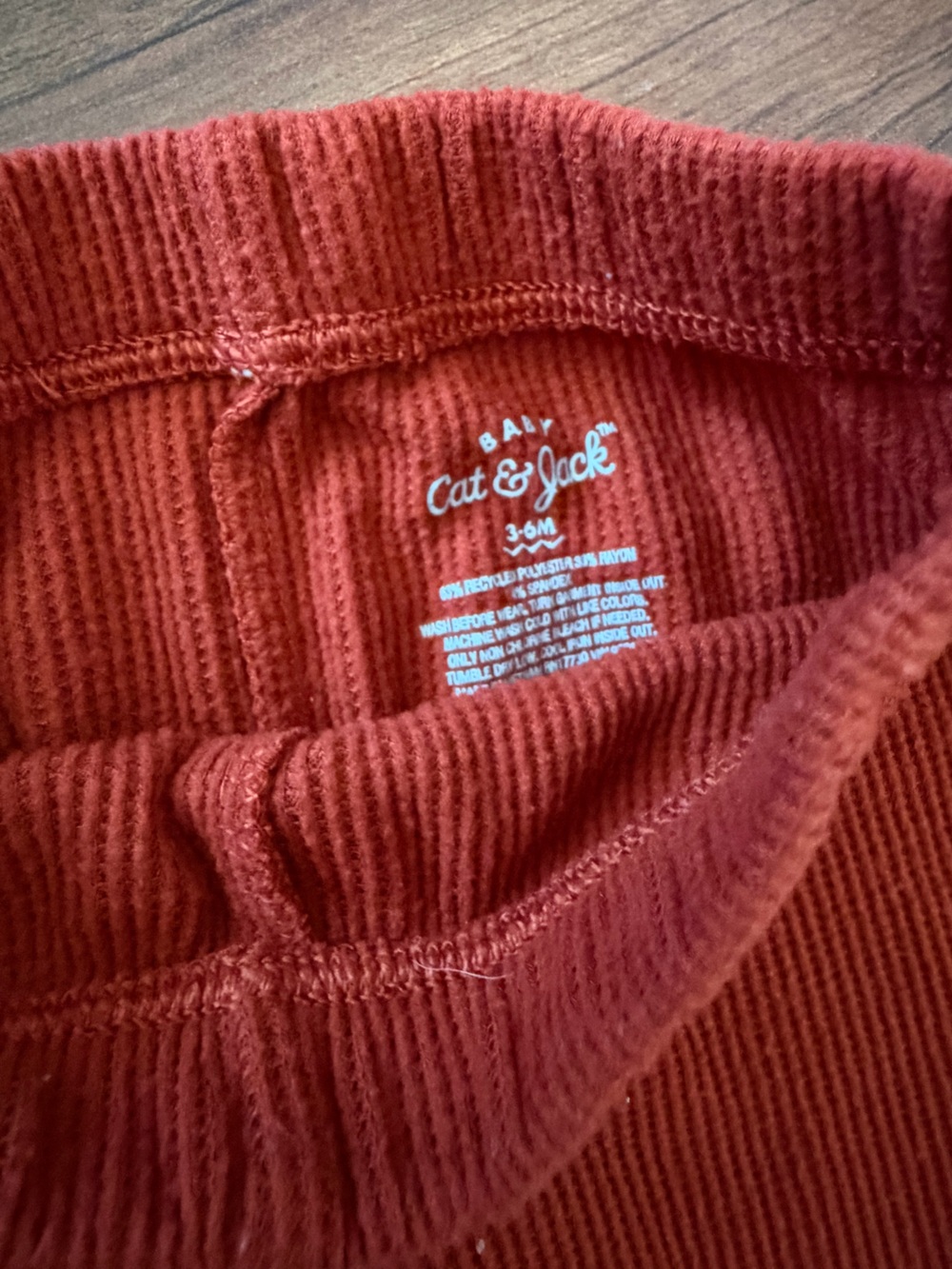 Cat & Jack Ribbed Jogger Set in Rust - Picture 2 of 3